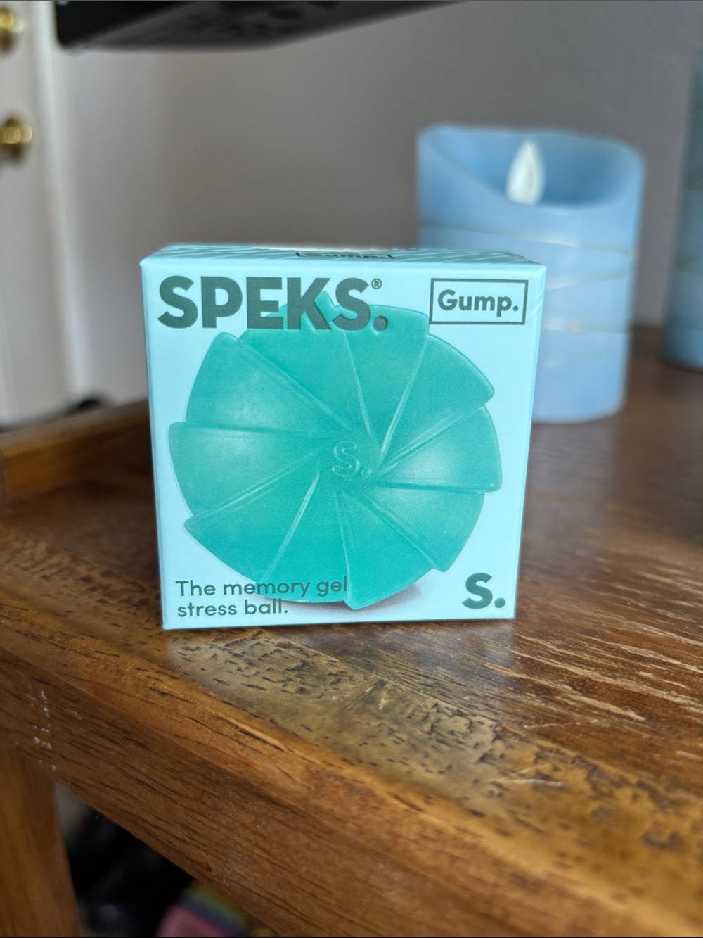 SPEKS SQUISHY Gump Memory Gel Stress Ball - Teal not nee do